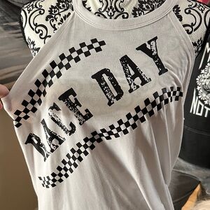 Race Day Graphic Tank Top